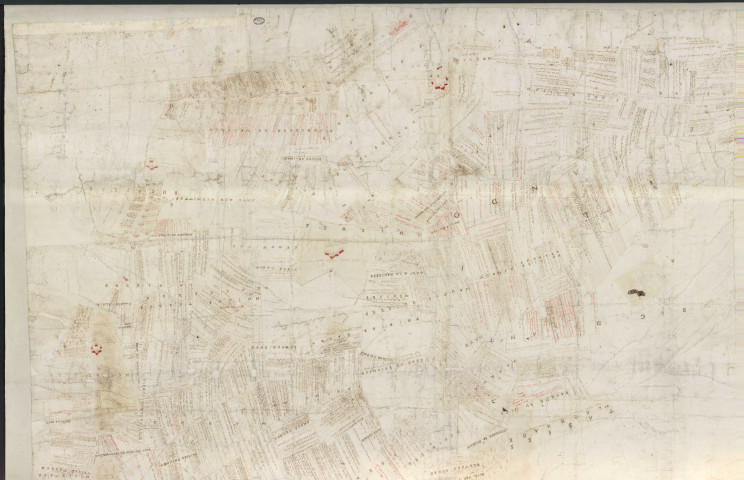 Ailly - "Seconde partie de la carte ou plan de la terre et seigneurie d'Ailly sur laquelle est une partie de Malpalu, une partie de La Bucaille, les Quiezes, Métreville et Le Bec" *