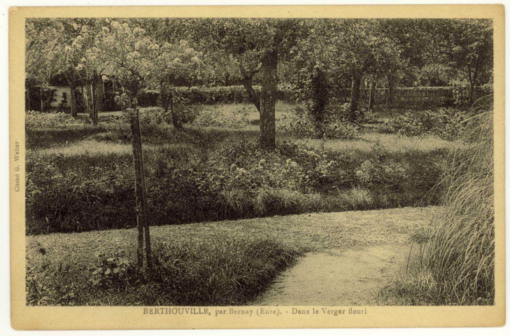 Berthouville. Dans le Verger fleuri.