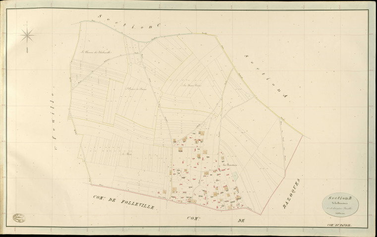 Favril (Le). Section B _ de la Bonneterie _ 2e et dernière Feuille
