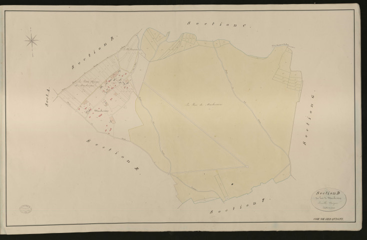 Serquigny. Section D _ des bois de Maubuisson _ Feuille Unique