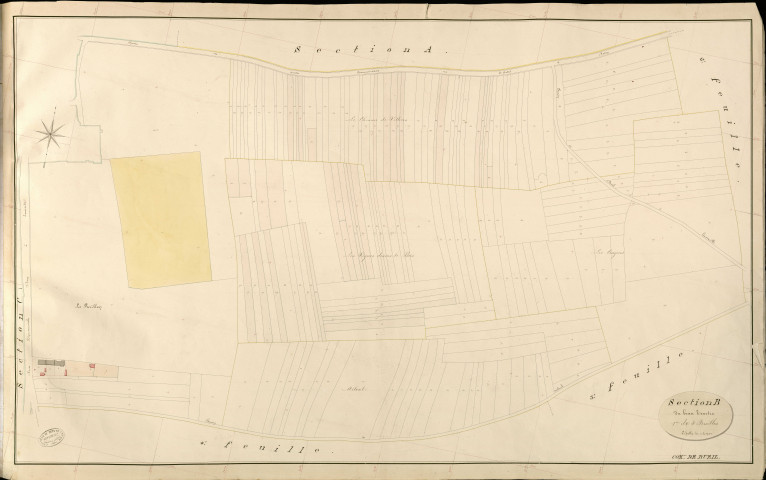 Bueil. Section B _ du beau Teurtre _ 1re de 4 Feuilles