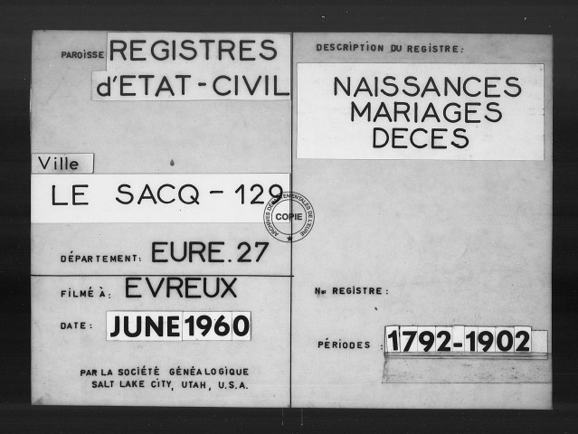 Tables (1792-1902)