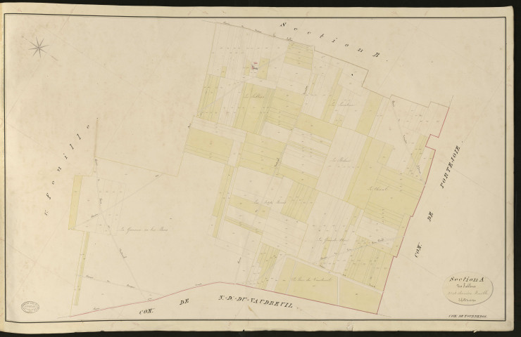 Tournedos-sur-Seine. Section A _ de Sablons _ 2e et dernière Feuille