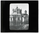Église Saint-Jean-Marie Vianney à Ars-sur-Formans (Ain), extérieur.