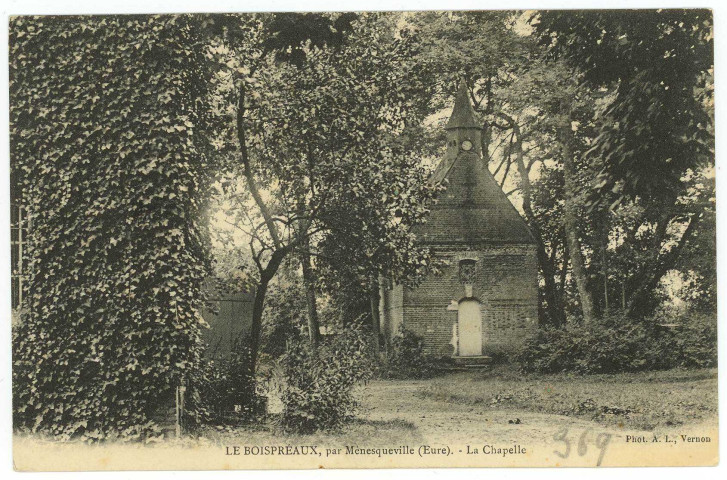 Ménesqueville. Le Boispréaux par Ménesqueville (Eure). - La Chapelle.