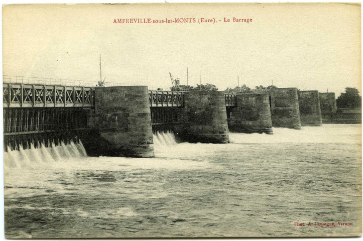 Amfreville-sous-les-Monts. Le Barrage.