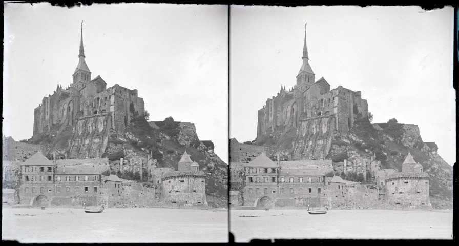 Ensemble du Mont-Saint-Michel (Manche).