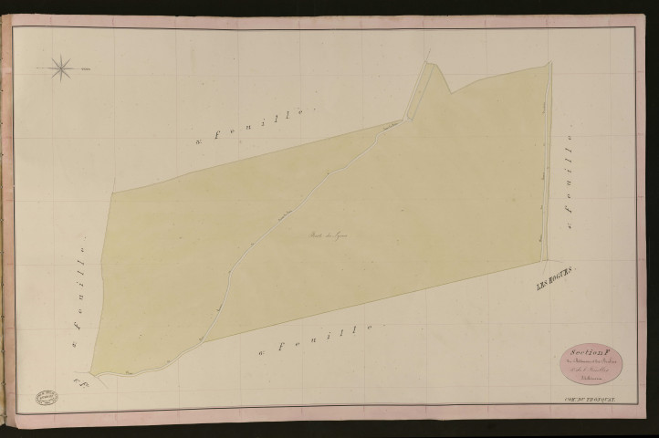 Tronquay (Le). Section F _ du Bâtiment et des Brulins _ 5e de 6 Feuilles