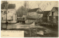 Gasny. Chutes et barrages du Vieux Moulin.