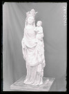 Statue de Vierge à l'enfant de l'église de Saussay-la-Campagne (Eure).