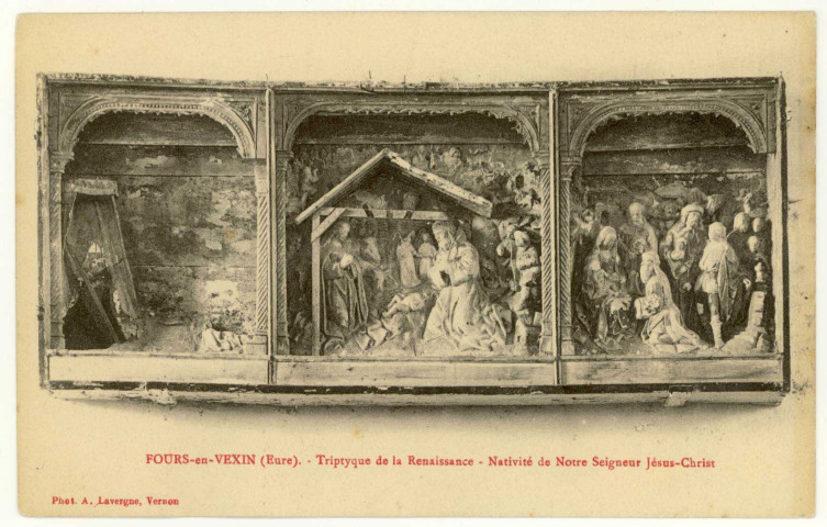 Fours-en-Vexin. Triptyque de la Renaissance - Nativité de Notre Seigneur Jésus-Christ.