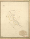Villalet. Tableau d'assemblage _ du Plan Parcellaire de la Commune de Villalet _ Canton de Damville - Evreux - Eure. _ Terminé sur le Terrain le 1 Septembre 1839 , sous l'administration de M. de Monicault, Préfet _ M. Mesnil, Maire _ sous la Direction de M. Garnier, Directeur des Contributions directes _ M. Le Fébure, Géomètre en Chef. _ Par M. Pizier, Géomètre de 1re classe.