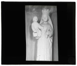 Église de Saint-Julien-de-la-Liègue (Eure), statue de Vierge à l'enfant.
