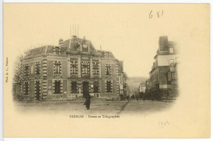 Vernon-Ville. Postes et Télégraphes.