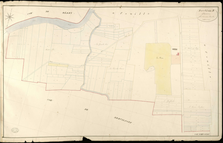 Hécourt. Section B _ d'Hécourt _ 4e et dernière Feuille