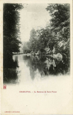 Charleval. La Retenue de Saint-Victor.