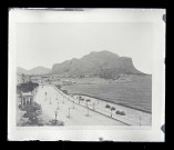 Remblais et port du Monte-Pellegrino de Palerme en Sicile (Italie).