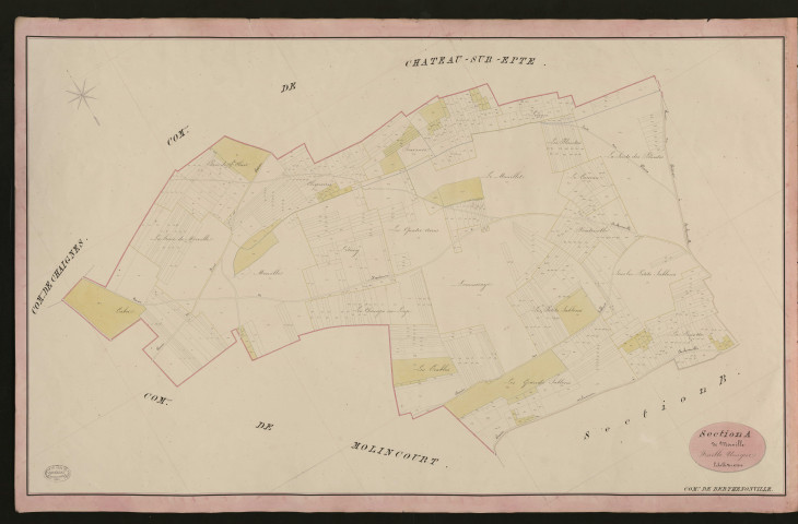 Berthenonville. Section A _ de Morville _ Feuille Unique