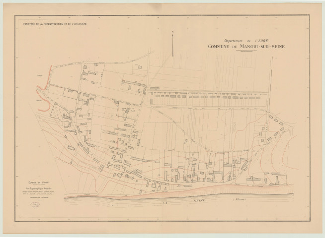 Manoir-Sur-Seine (Le) _ MRU _ Plan topographique régulier (2 exemplaires)