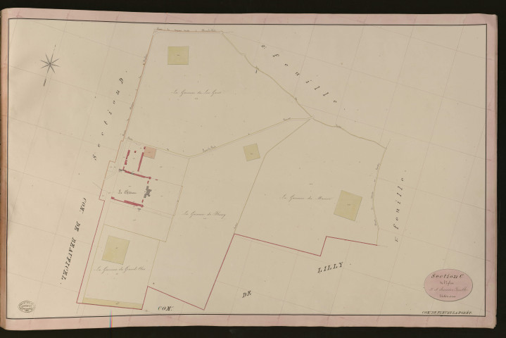 Fleury-la-Forêt. Section C _ de l'Eglise _ 3e et dernière Feuille