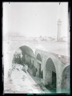 Ruelle à arcades près du minaret d'Alep (Syrie).
