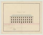 Evreux _Hospice rue Saint-Louis. Projet 3 _ " Dépôt de mendicité et l'hospice " .