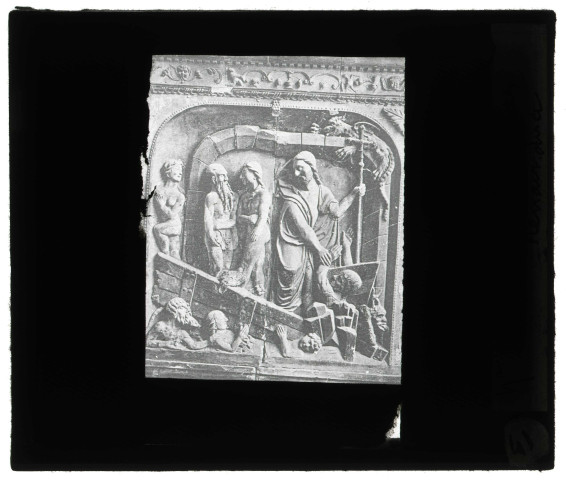 Abbaye du Mont-Saint-Michel (Manche), sculpture Renaissance "Le Christ aux limbes".