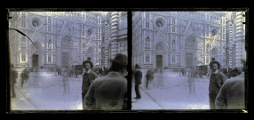 Façade de la cathédrale de Florence (Italie).