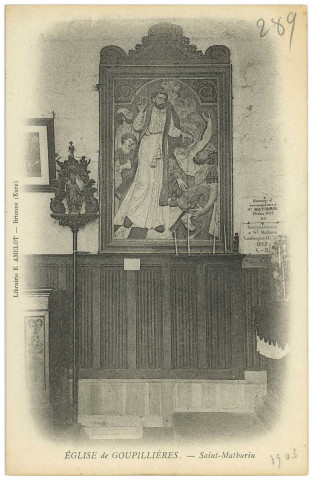 Goupillières. Eglise de Goupillières. - Saint-Mathurin.