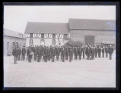 Fanfare dans la grande cour de l'Établissement d'Orgeville (Eure).