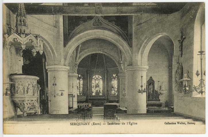 Serquigny. Intérieur de l'Eglise.