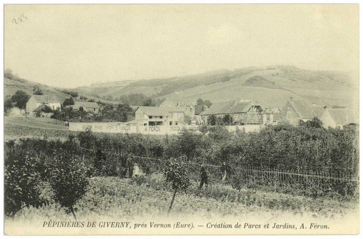 Giverny. Pépinières de Giverny, près Vernon (Eure). - Création de Parcs et Jardins, A. Féron.