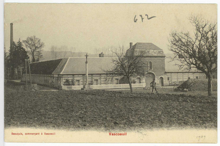Vascoeuil. Calvaire et Ferme de l'Isle-Dieu.