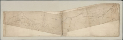 Plan du cours de l'Epte sur les territoires de Gisors, Neaufle et Courcelles.