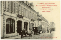 Evreux-Ville. Cycles et Automobiles-Etablissement Edmond Hée-Rue Joséphine, 57-Evreux-Façade Principale.