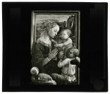 Musée de Florence (Italie), tableau de F. Lippi « Vierge adorant l'enfant ».