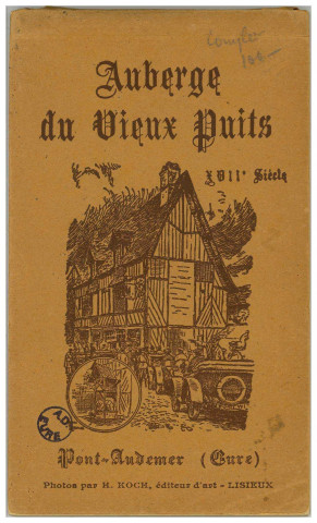 Pont-Audemer. Auberge du Vieux puits.