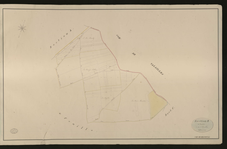 Menneval. Section B _ de Toussue _ 1re de 3 Feuilles