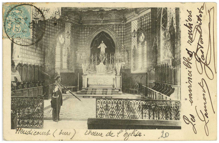 Heudicourt. Choeur de l'Eglise.