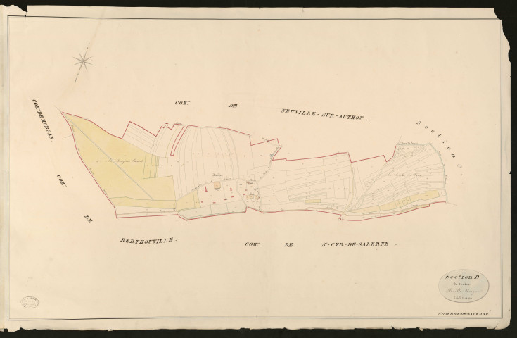 Saint-Pierre-de-Salerne. Section D _ de Linière _ Feuille Unique
