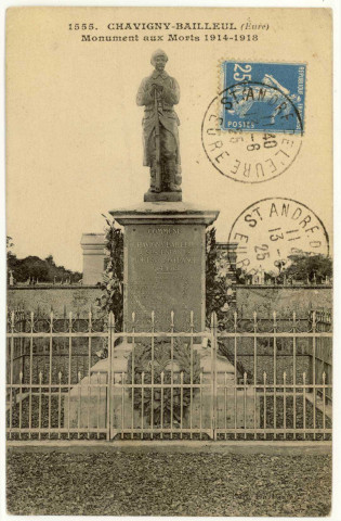 Chavigny. Monument aux Morts 1914-1918.
