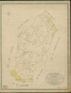 Piencourt. Tableau d'assemblage _ du Plan Parcellaire de la Commune de Piencourt _ Canton de Thiberville - Bernay - Eure. _ Terminé sur le Terrain le 29 Septembre 1845 , sous l'administration de M. Zedée, Préfet _ M. Le françois, Maire _ sous la Direction de M.Violas de Martigny, Directeur des Contributions directes _ M. Le Fébure, Géomètre en Chef. _ Par M. Canu, Géomètre de 1re classe.