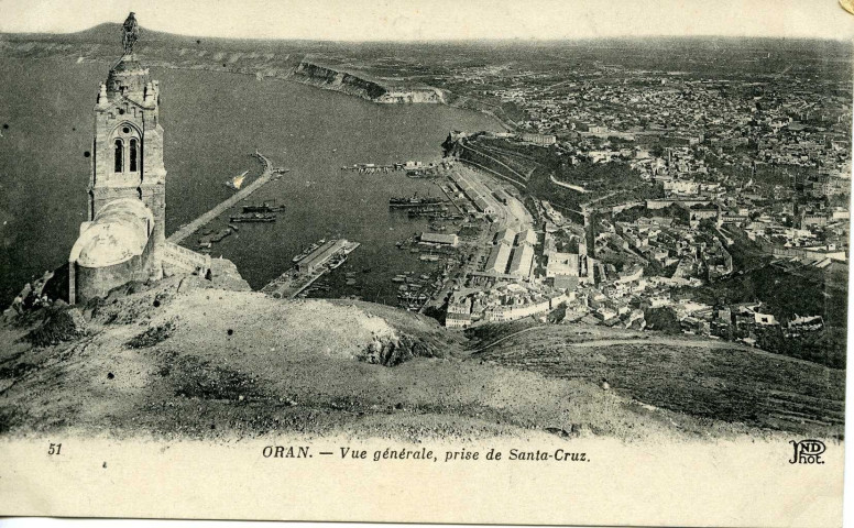 ORAN. - Vue générale, prise de Santa-Cruz