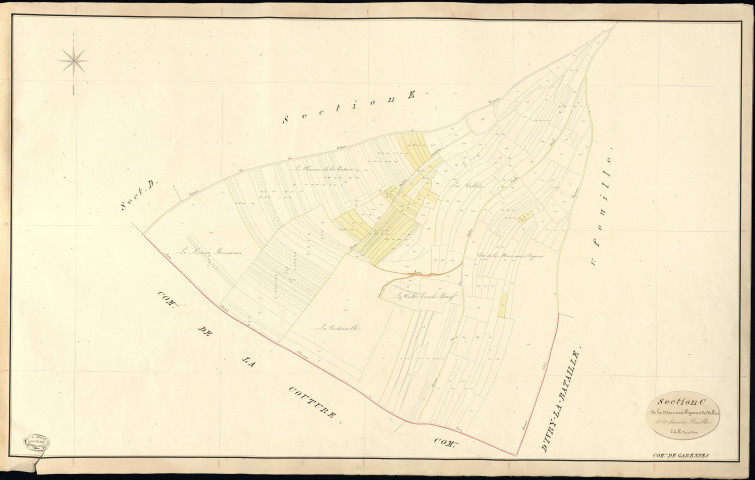 Garennes-sur-Eure. Section C _ de la Mare aux Pigeons et des Vallées _ 2e et dernière Feuille