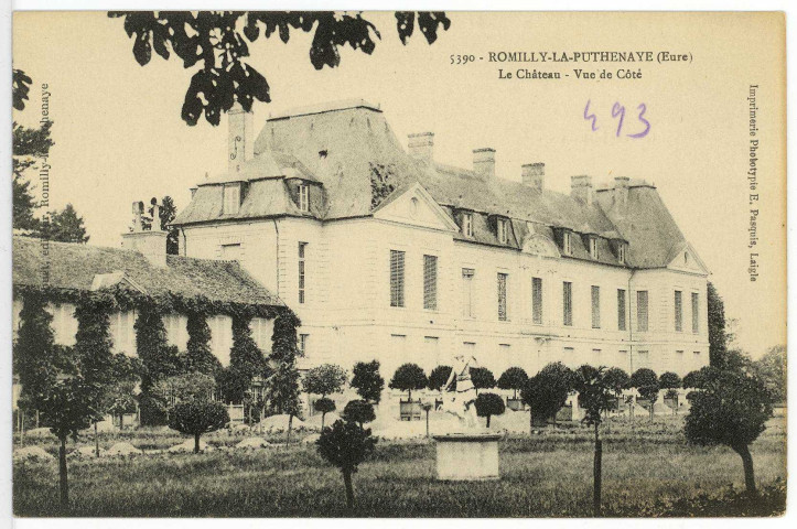 Romilly-la-Puthenaye. Le Château - Vue de Côté.