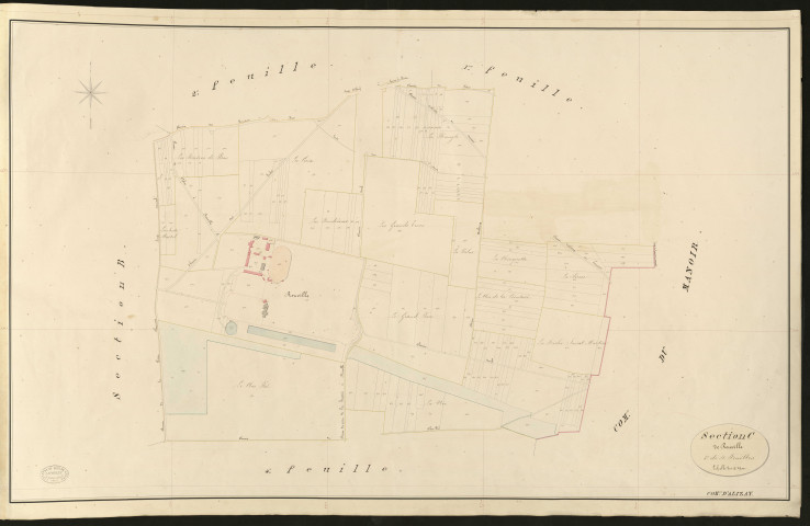 Alizay. Section C _ de Rouville. _ 3e de 4 Feuilles.