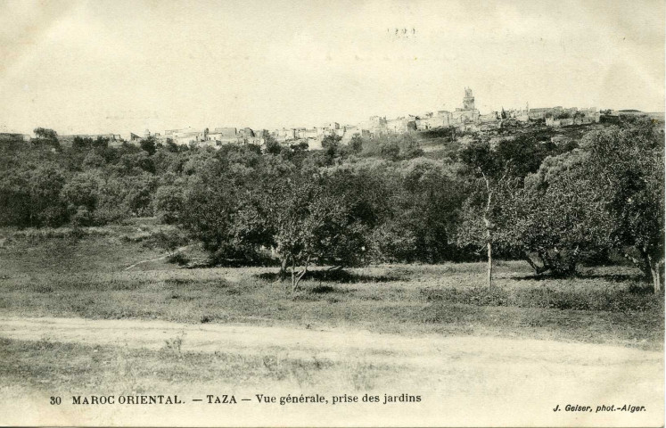 TAZA - Vue générale, prise des jardins