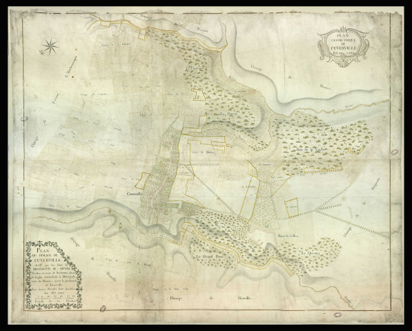 Cuverville - "Plan géométrique de Cuverville". *