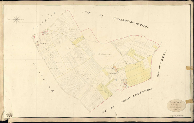 Fresney. Section A _ du Bois Giguet _ Feuille Unique
