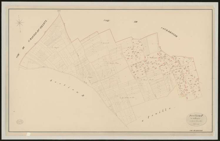 Bernay. Section F _ du Malharquier _ 1re de 2 Feuilles